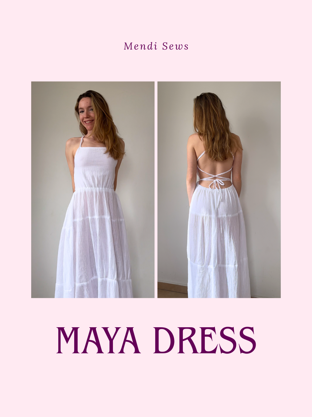 Maya Dress - Free Digital Sewing Pattern MendiSews Maya Dress - Free Digital Sewing Pattern MendiSews