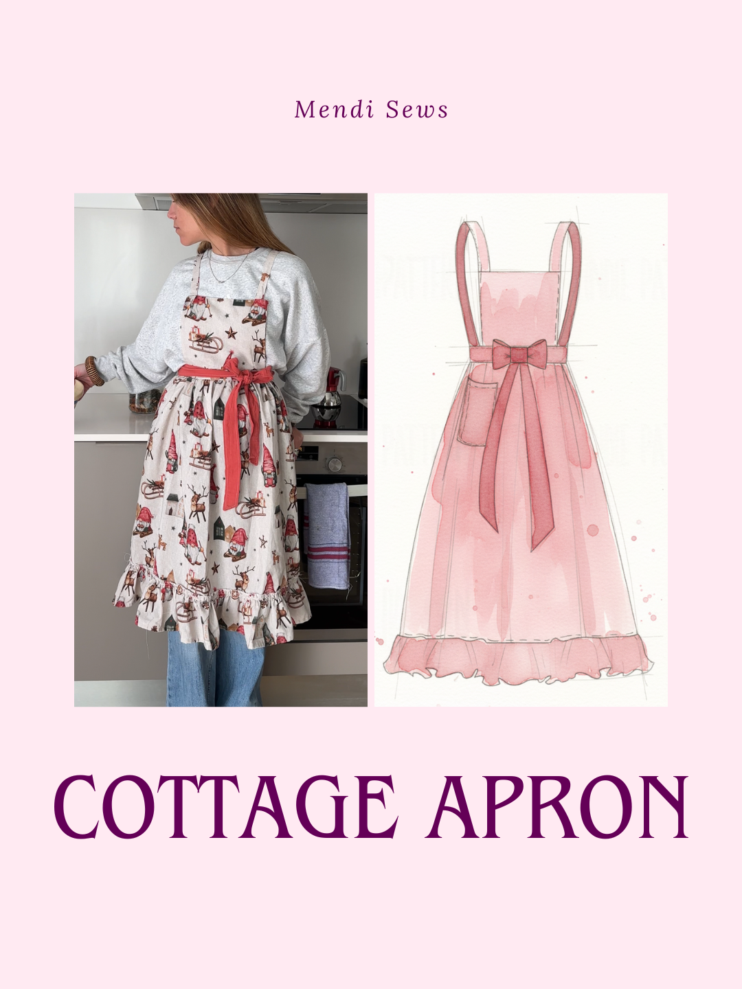 Cottage Apron - Free Digital Sewing Pattern